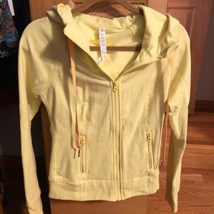 Yellow lululemon zipup